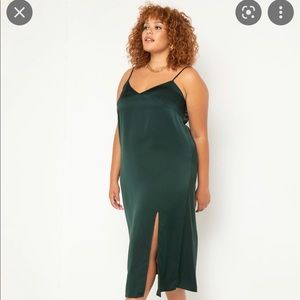 NWT!! Emerald Eloquii Slip Dress